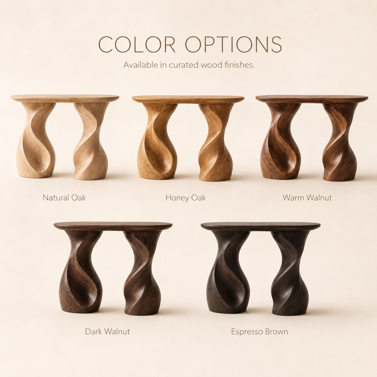 Selene Rounded Foyer Console Table - Design 315 - product image 07