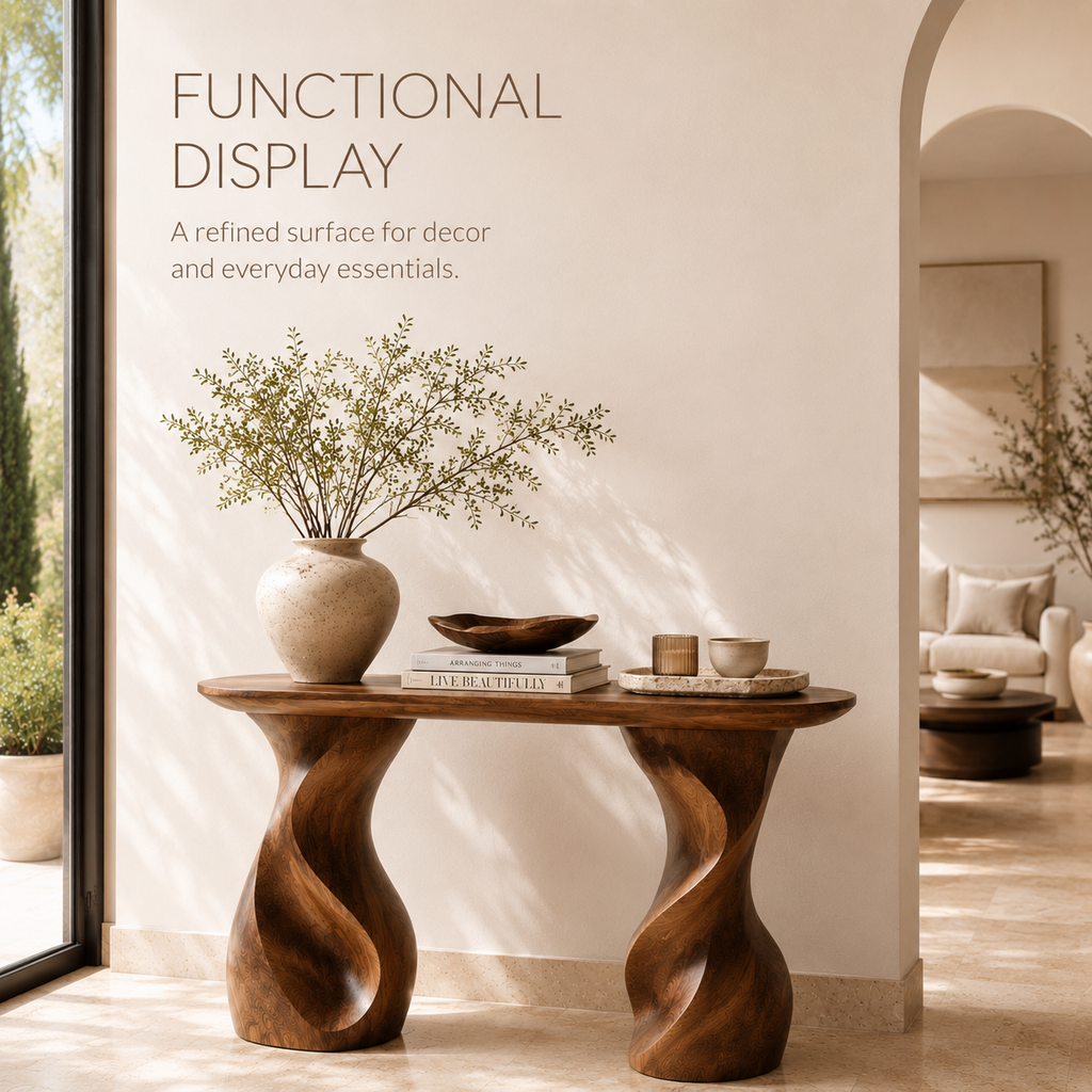 Selene Rounded Foyer Console Table - Design 315 - product image 08
