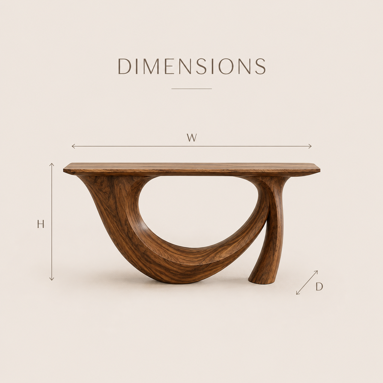 Talia Soft Edge Console Table - Design 318 - product image 08