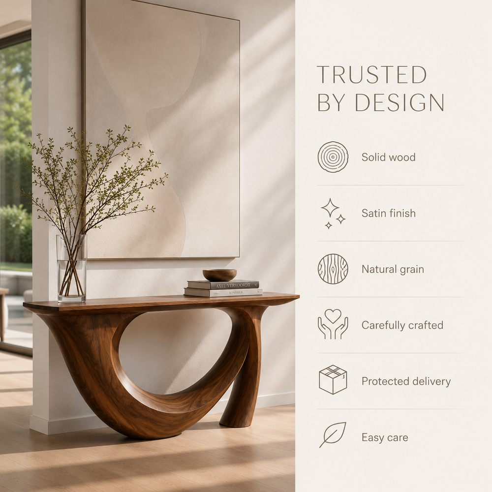Talia Soft Edge Console Table - Design 318 - product image 09