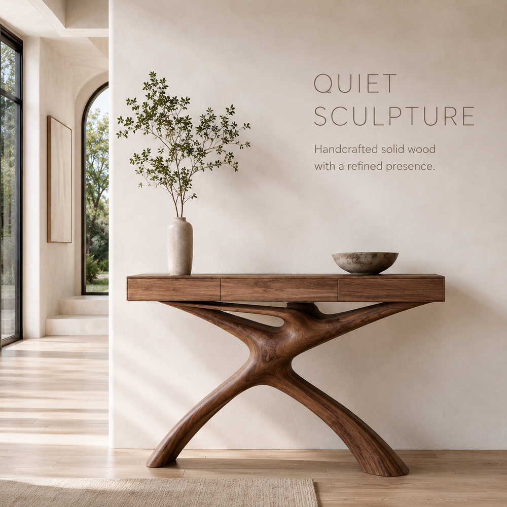 Vale Sculptural Entry Console Table - Design 319 - product image 02