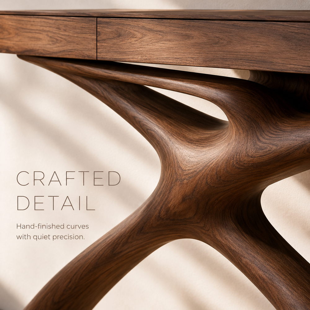 Vale Sculptural Entry Console Table - Design 319 - product image 06