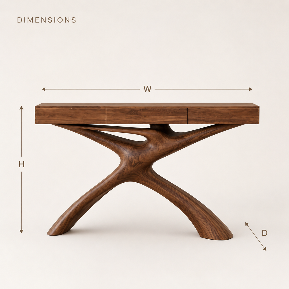 Vale Sculptural Entry Console Table - Design 319 - product image 08