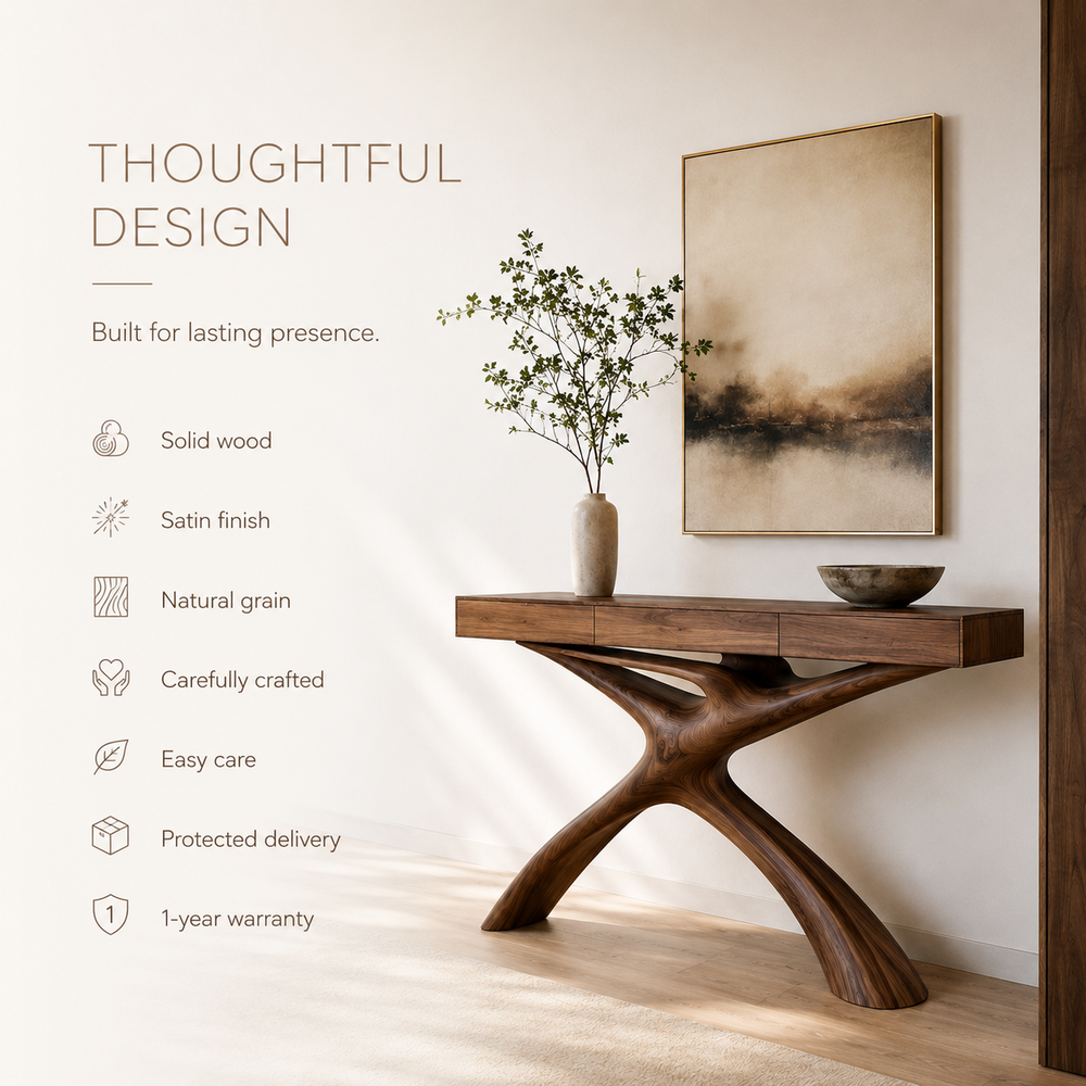 Vale Sculptural Entry Console Table - Design 319 - product image 10