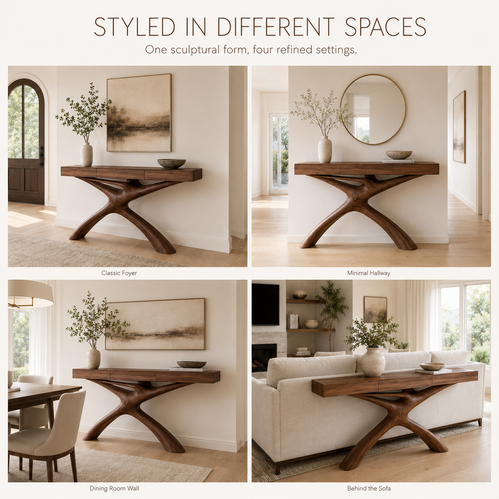 Vale Sculptural Entry Console Table - Design 319 - product image 11