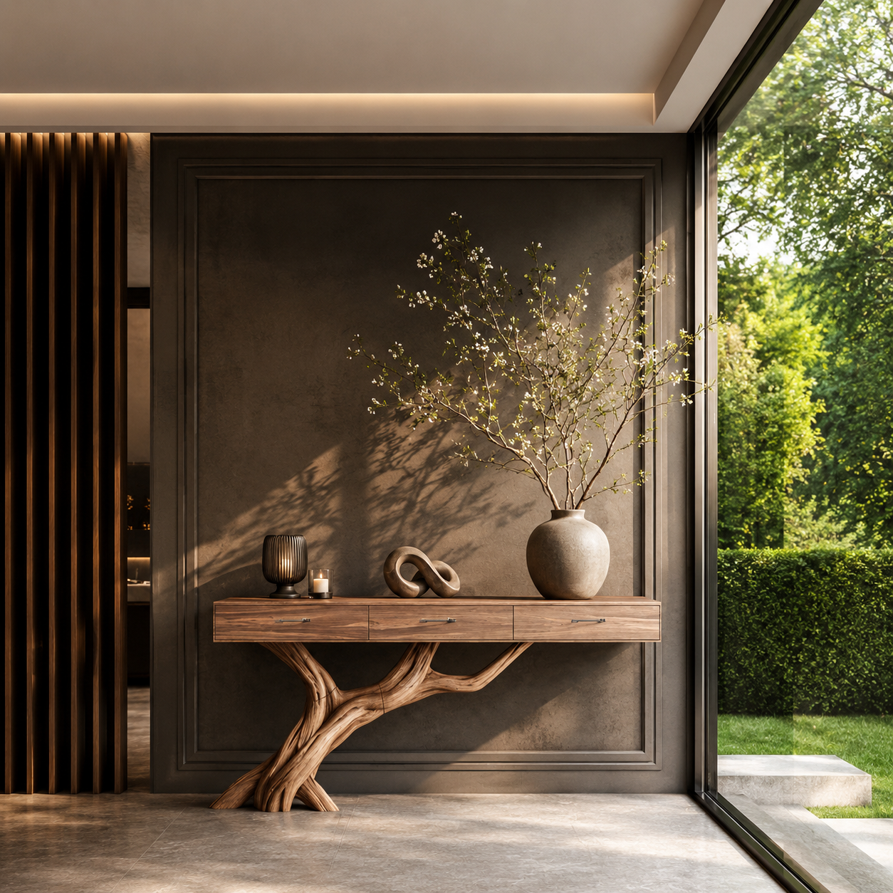 Celine Warm Modern Console Table - Design 321 - main view