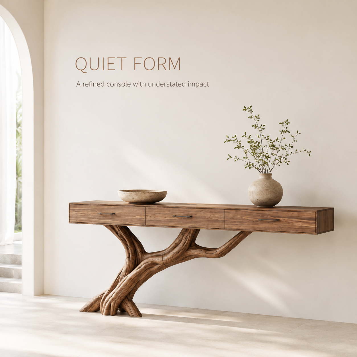 Celine Warm Modern Console Table - Design 321 - product image 03