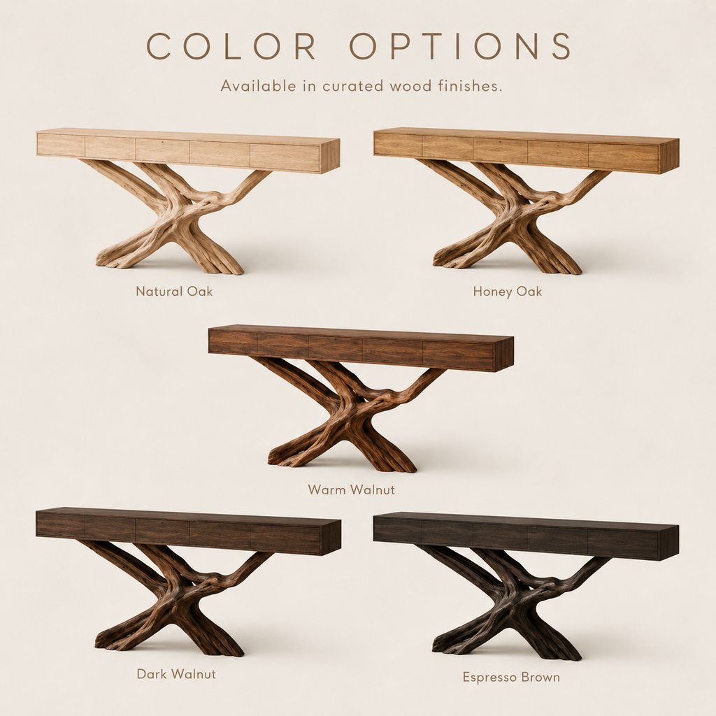 Alden Curved Wood Console Table - Design 322 - product image 10