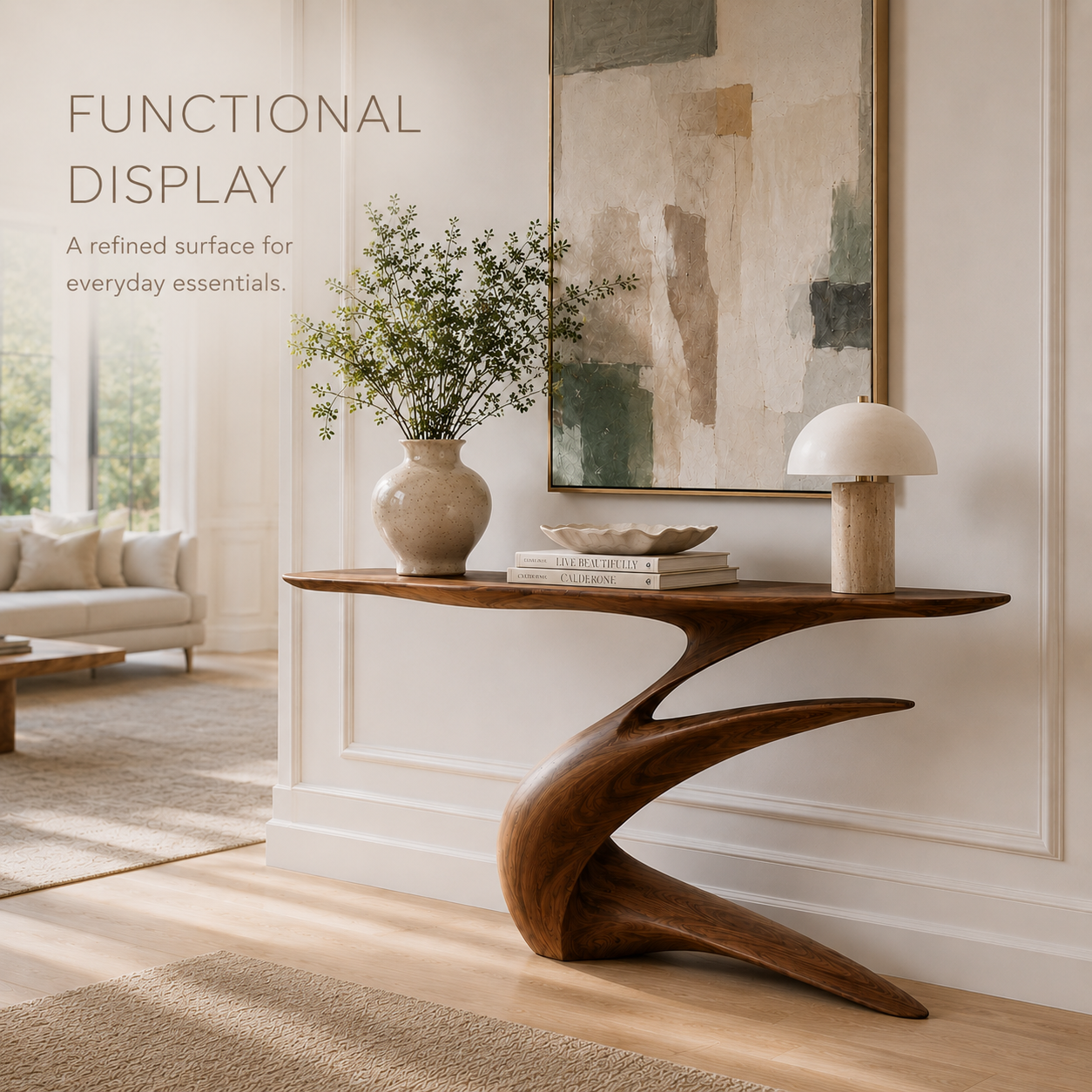 Aurelle Sculptural Console Table - Design 324 - product image 05