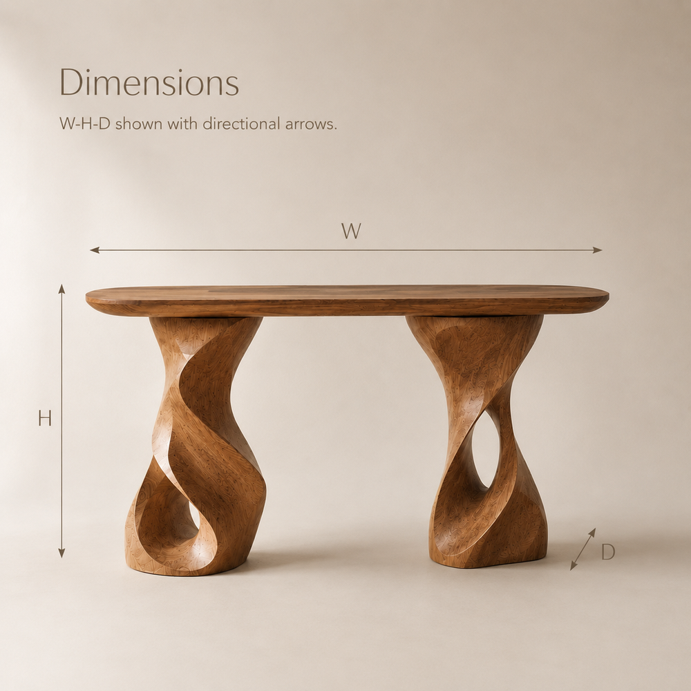 Caldera Organic Hall Console Table - Design 326 - product image 09