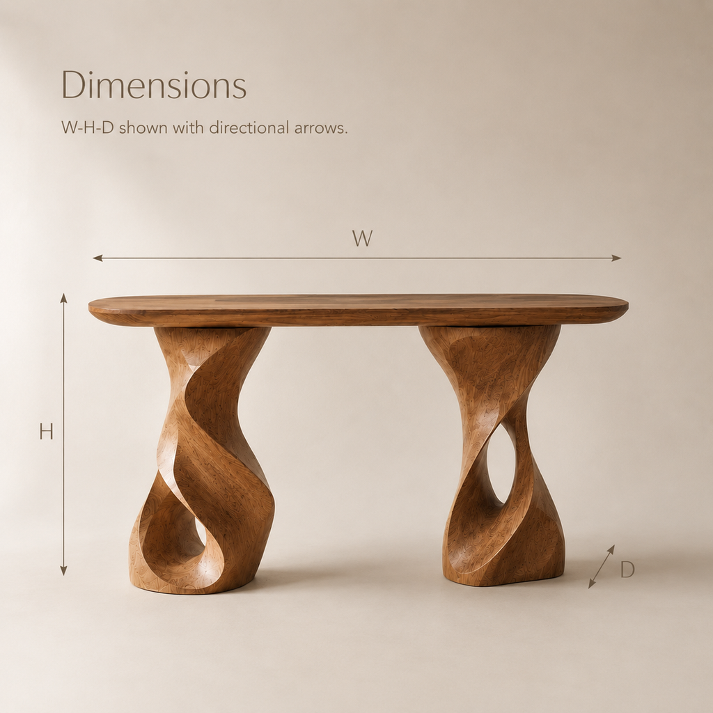 Caldera Organic Hall Console Table - Design 326 - product image 09