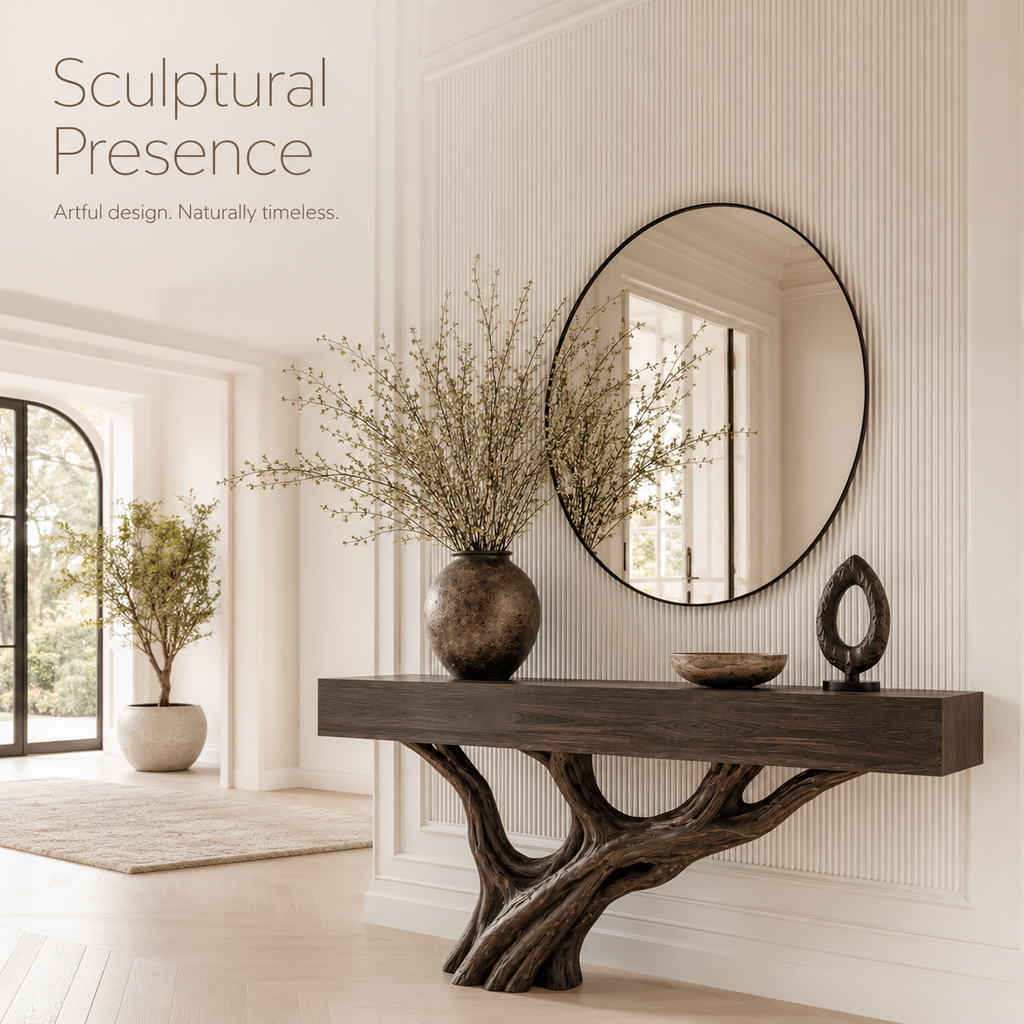 Soren Rounded Wood Console Table - Design 327 - product image 02
