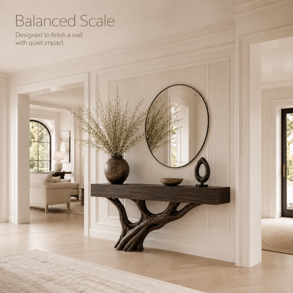 Soren Rounded Wood Console Table - Design 327 - product image 04