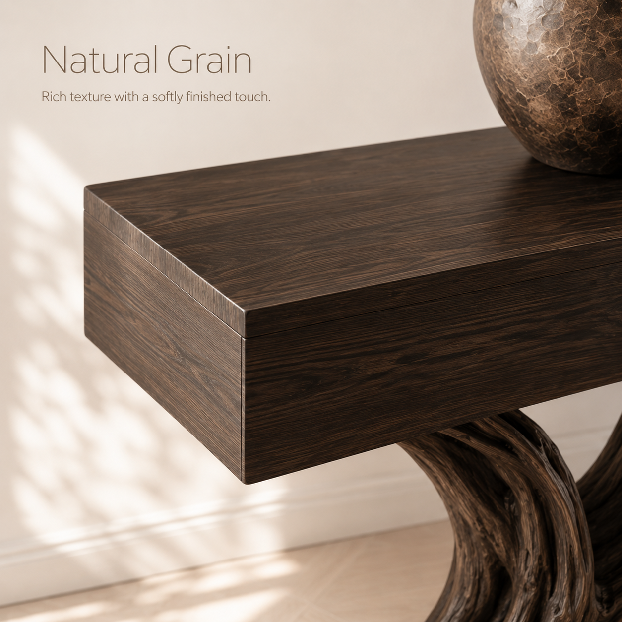 Soren Rounded Wood Console Table - Design 327 - product image 05