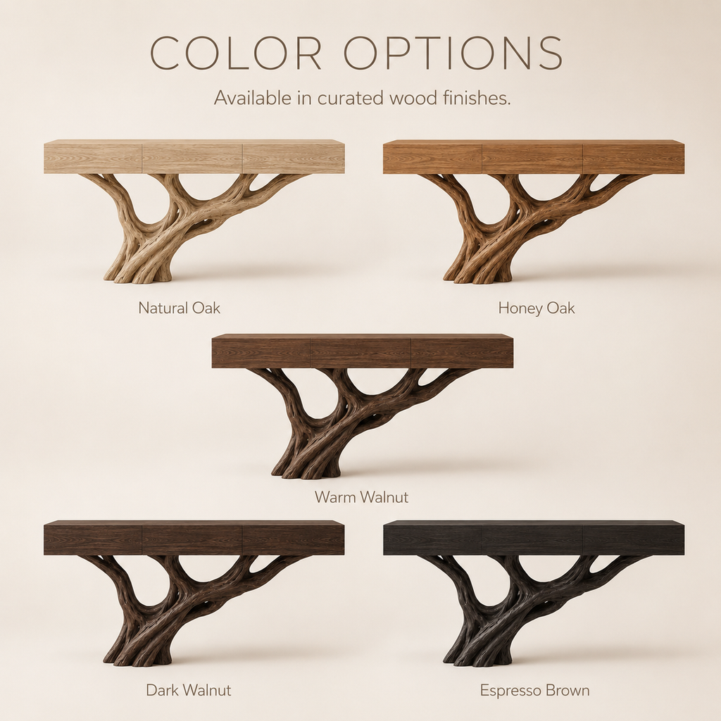 Soren Rounded Wood Console Table - Design 327 - product image 11