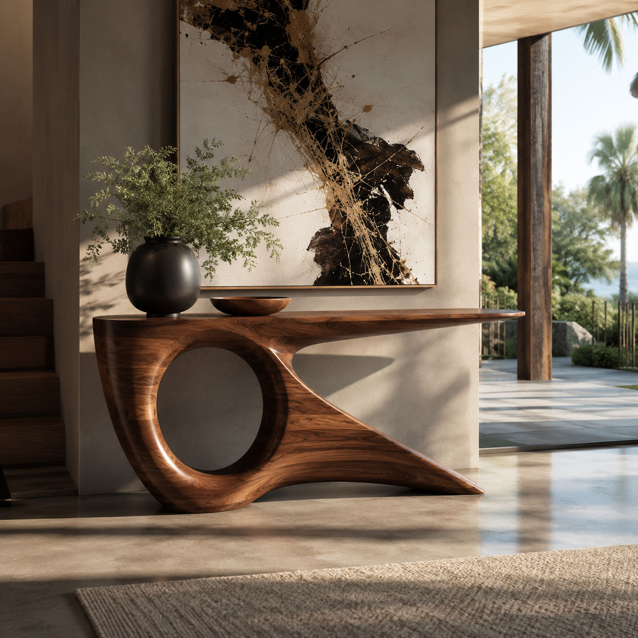 Nolan Arc Entry Console Table - Design 330 - main view