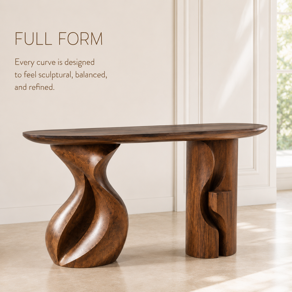 Liora Warm Walnut Console Table - Design 331 - product image 03