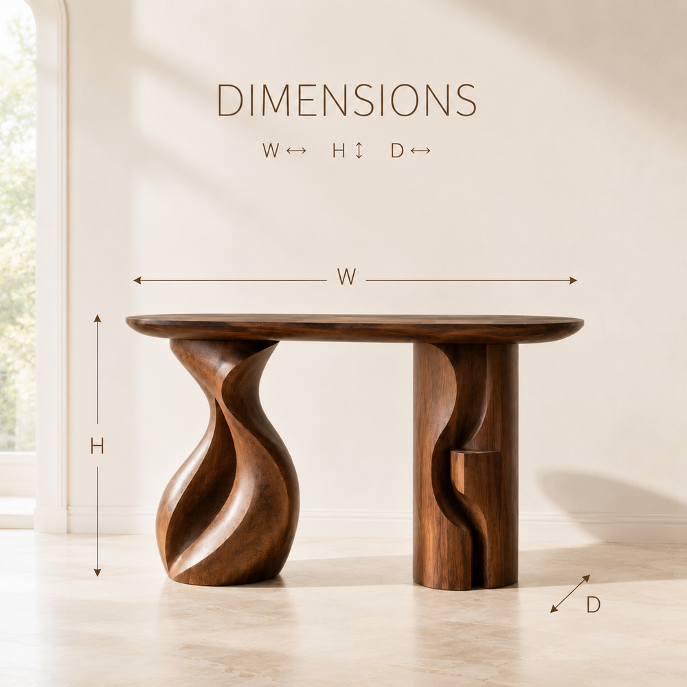 Liora Warm Walnut Console Table - Design 331 - product image 08