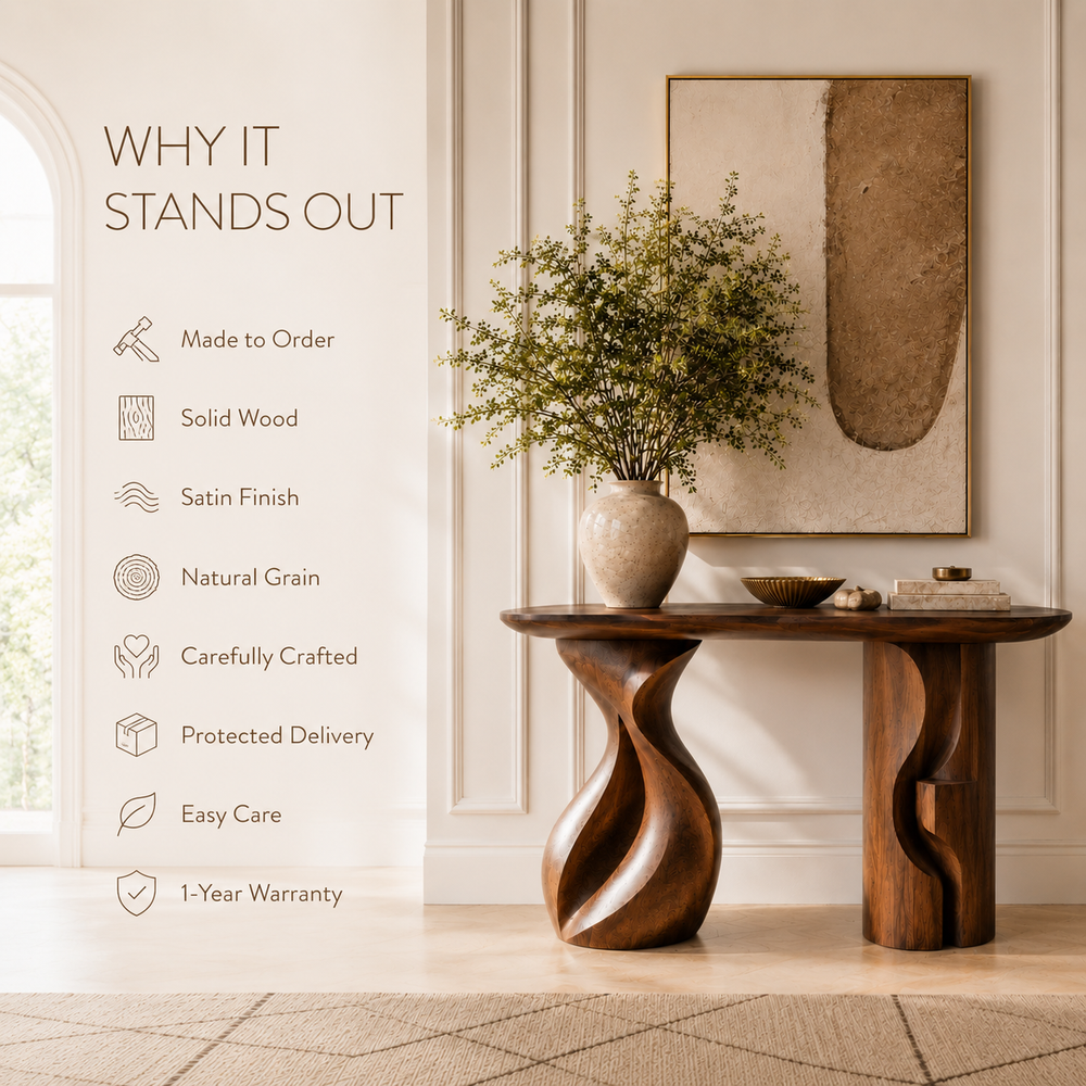 Liora Warm Walnut Console Table - Design 331 - product image 09