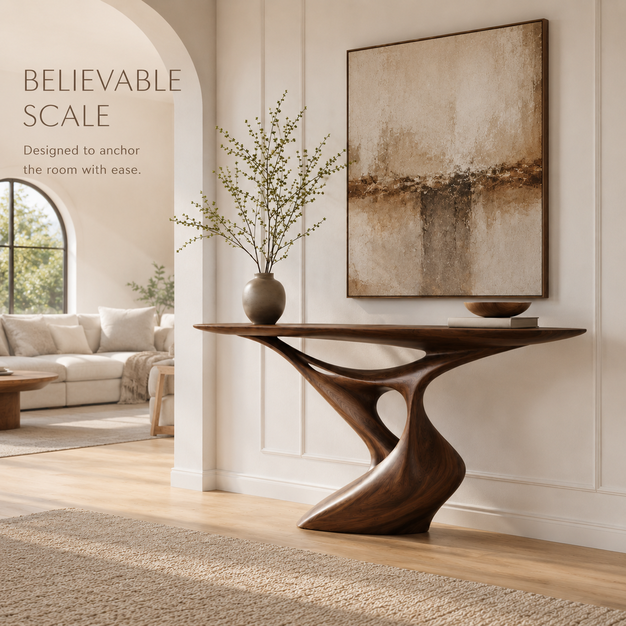 Rowan Hollow Form Console Table - Design 332 - product image 04