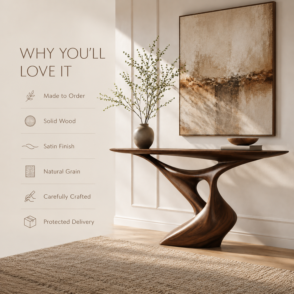 Rowan Hollow Form Console Table - Design 332 - product image 09