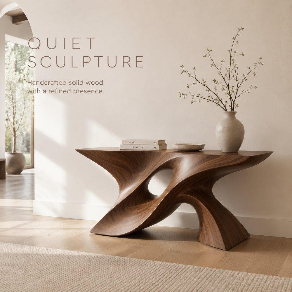 Brielle Sculpted Hall Console Table - Design 333 - product image 02