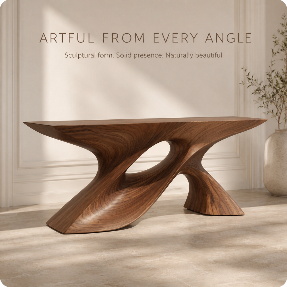 Brielle Sculpted Hall Console Table - Design 333 - product image 03