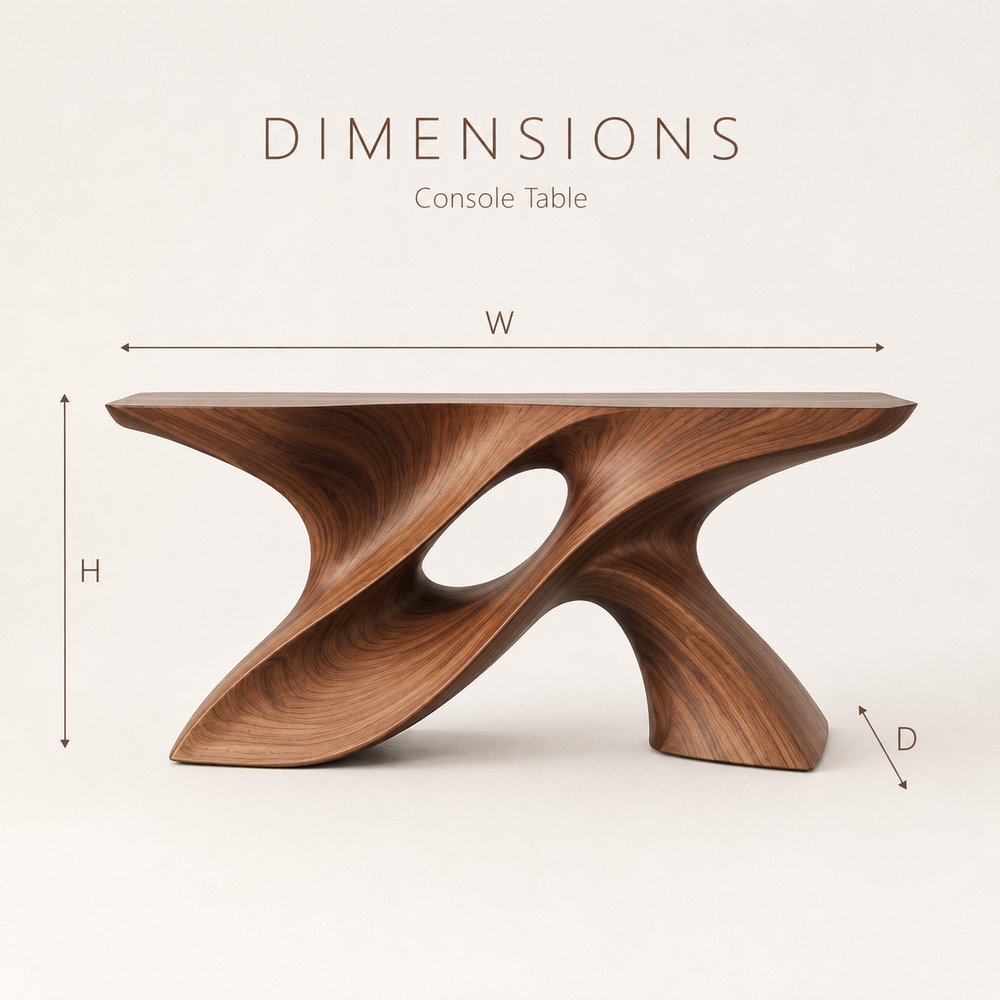 Brielle Sculpted Hall Console Table - Design 333 - product image 08