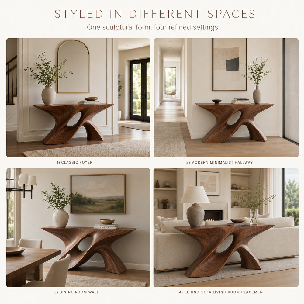 Brielle Sculpted Hall Console Table - Design 333 - product image 10