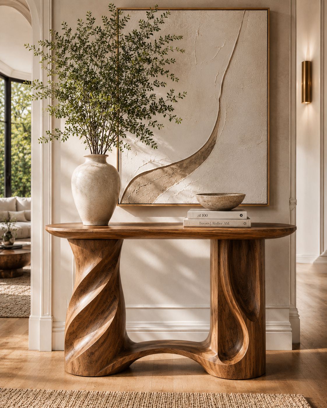 Orin Organic Modern Console Table - Design 334 - main view