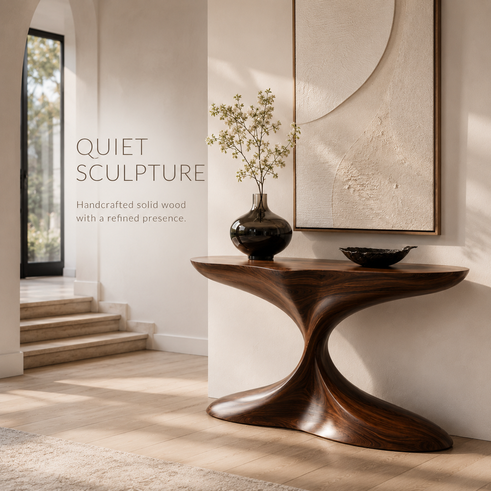 Selene Rounded Foyer Console Table - Design 335 - product image 02