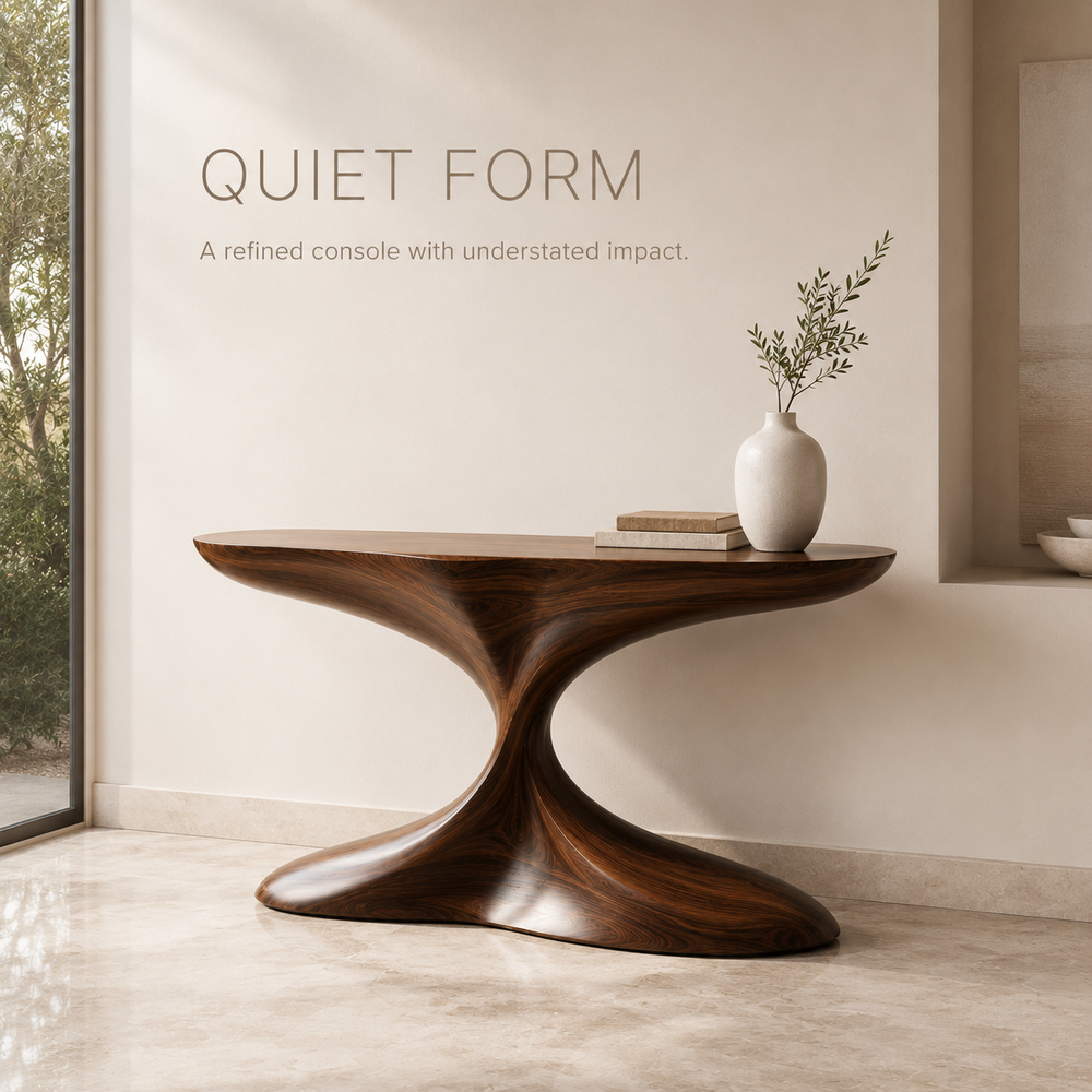 Selene Rounded Foyer Console Table - Design 335 - product image 03