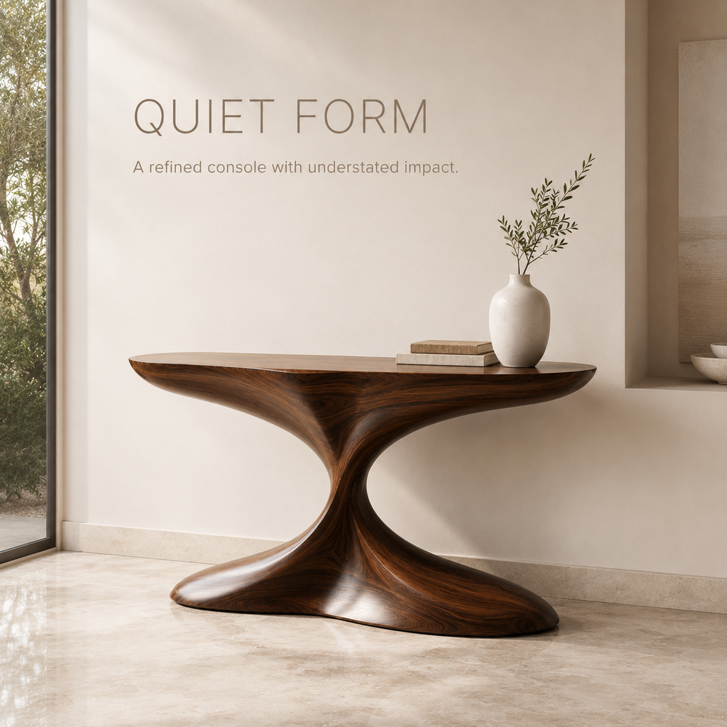 Selene Rounded Foyer Console Table - Design 335 - product image 03