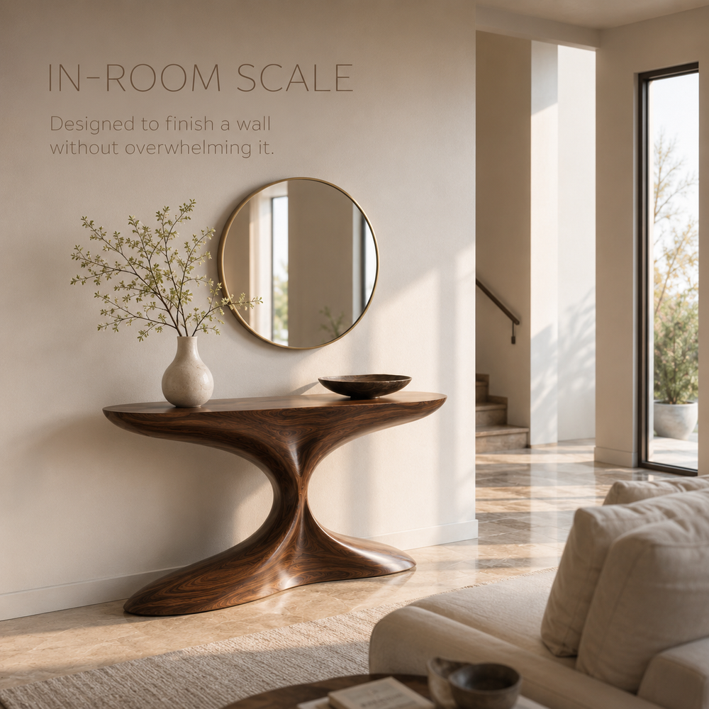 Selene Rounded Foyer Console Table - Design 335 - product image 04