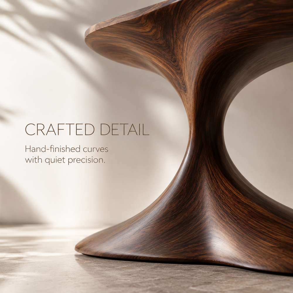Selene Rounded Foyer Console Table - Design 335 - product image 06