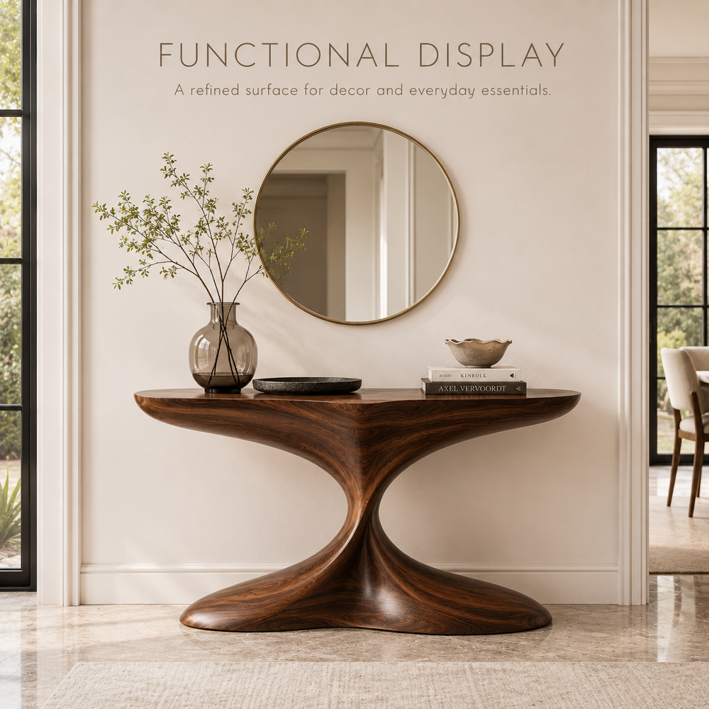 Selene Rounded Foyer Console Table - Design 335 - product image 07