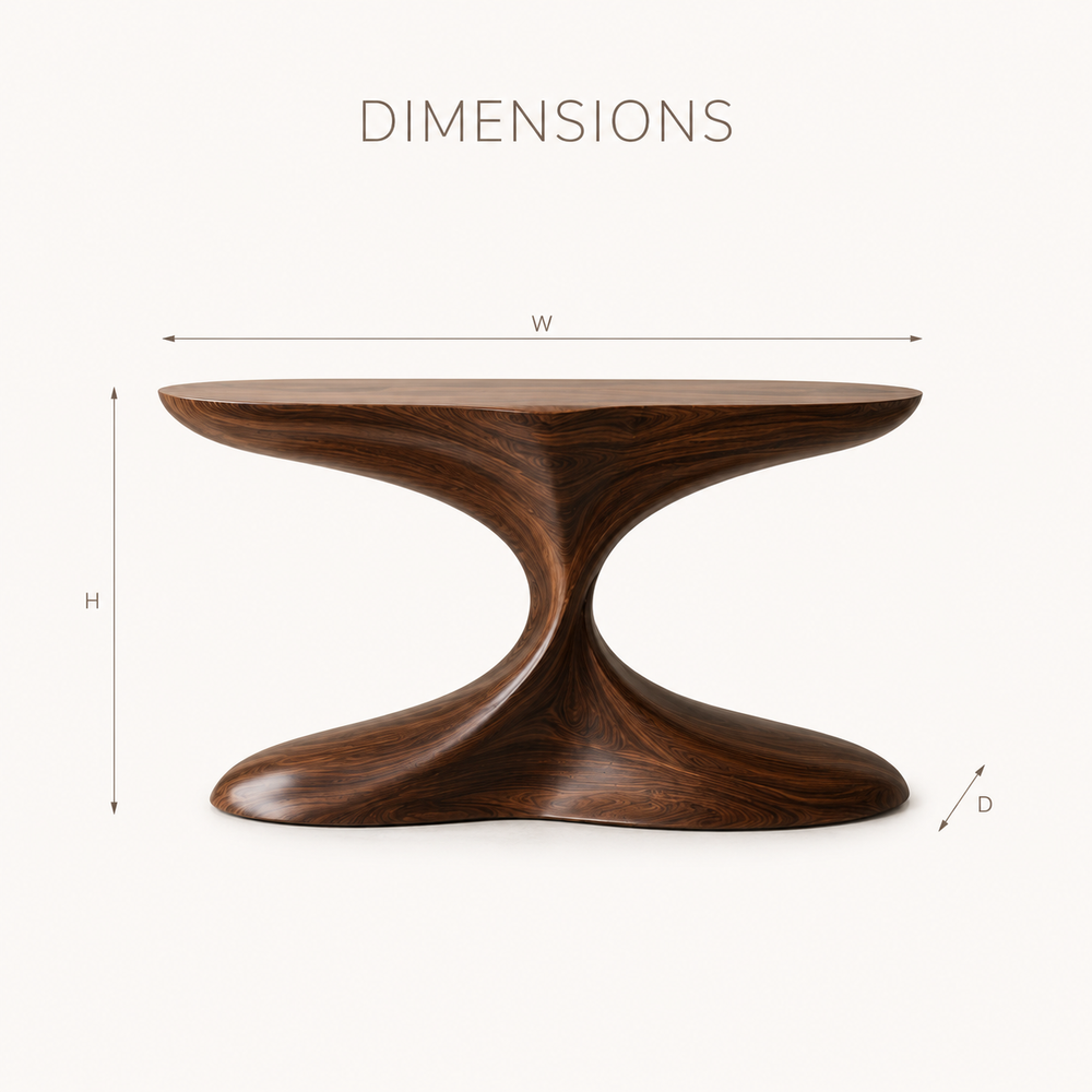 Selene Rounded Foyer Console Table - Design 335 - product image 08