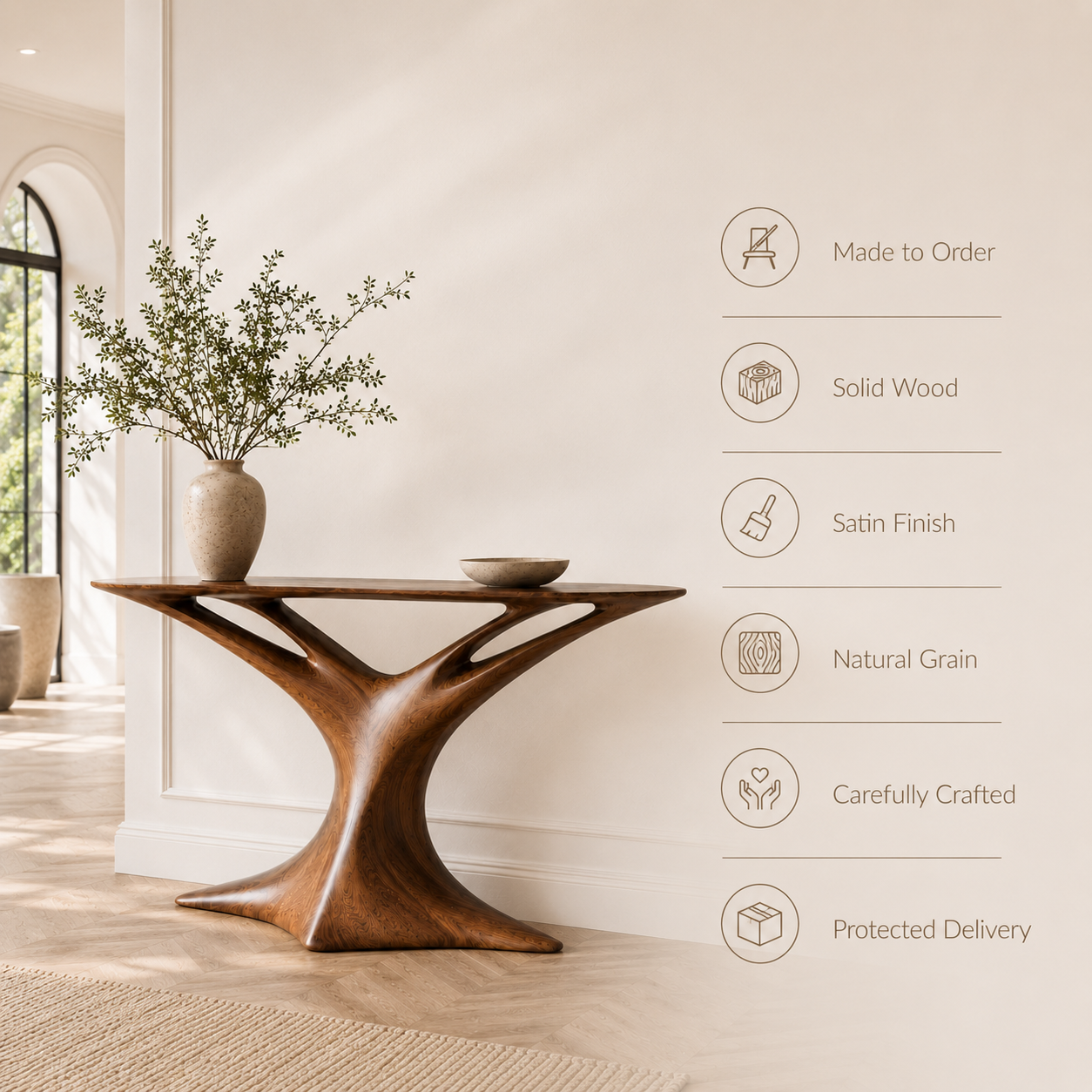 Talia Soft Edge Console Table - Design 338 - product image 09