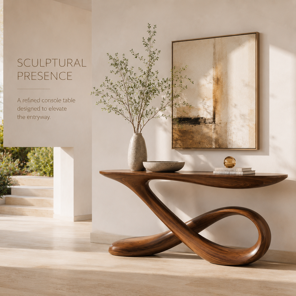 Vale Sculptural Entry Console Table - Design 339 - product image 02