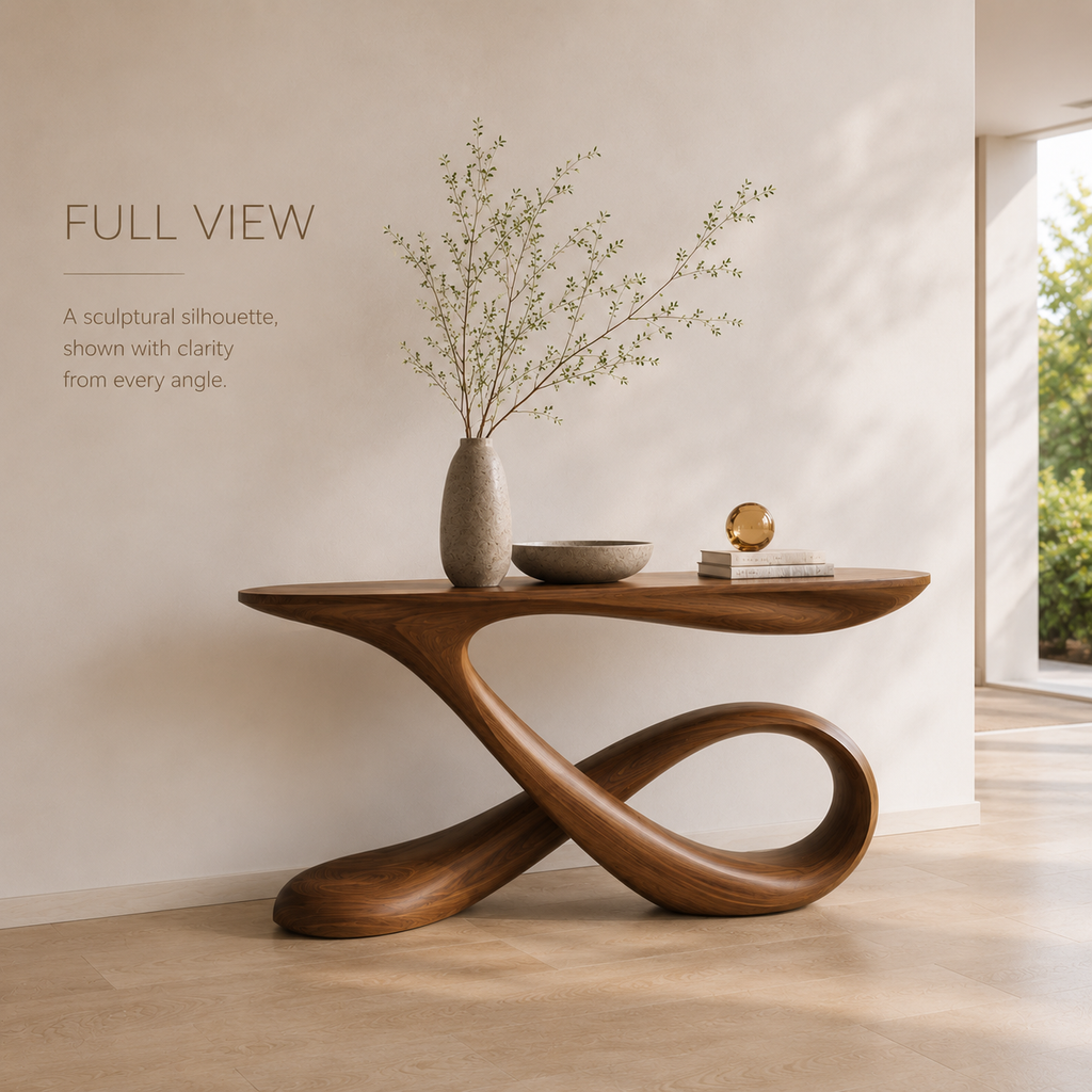 Vale Sculptural Entry Console Table - Design 339 - product image 03