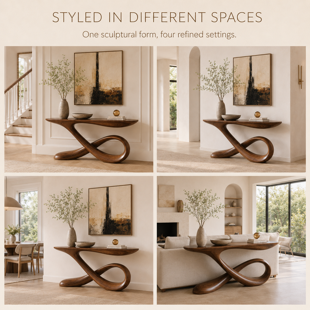 Vale Sculptural Entry Console Table - Design 339 - product image 11
