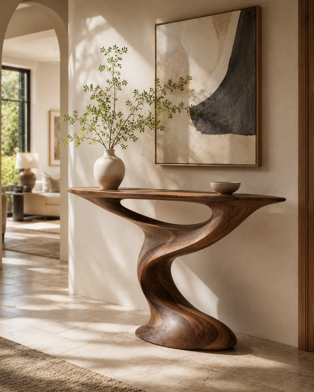 Celine Warm Modern Console Table - Design 341 - main view