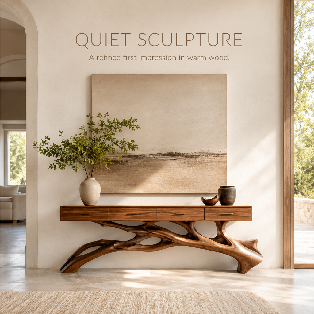 Aurelle Sculptural Console Table - Design 344 - product image 02