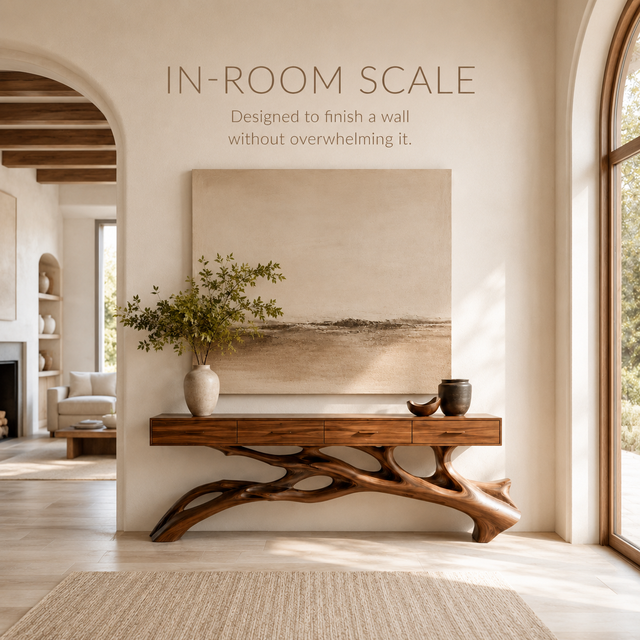 Aurelle Sculptural Console Table - Design 344 - product image 05