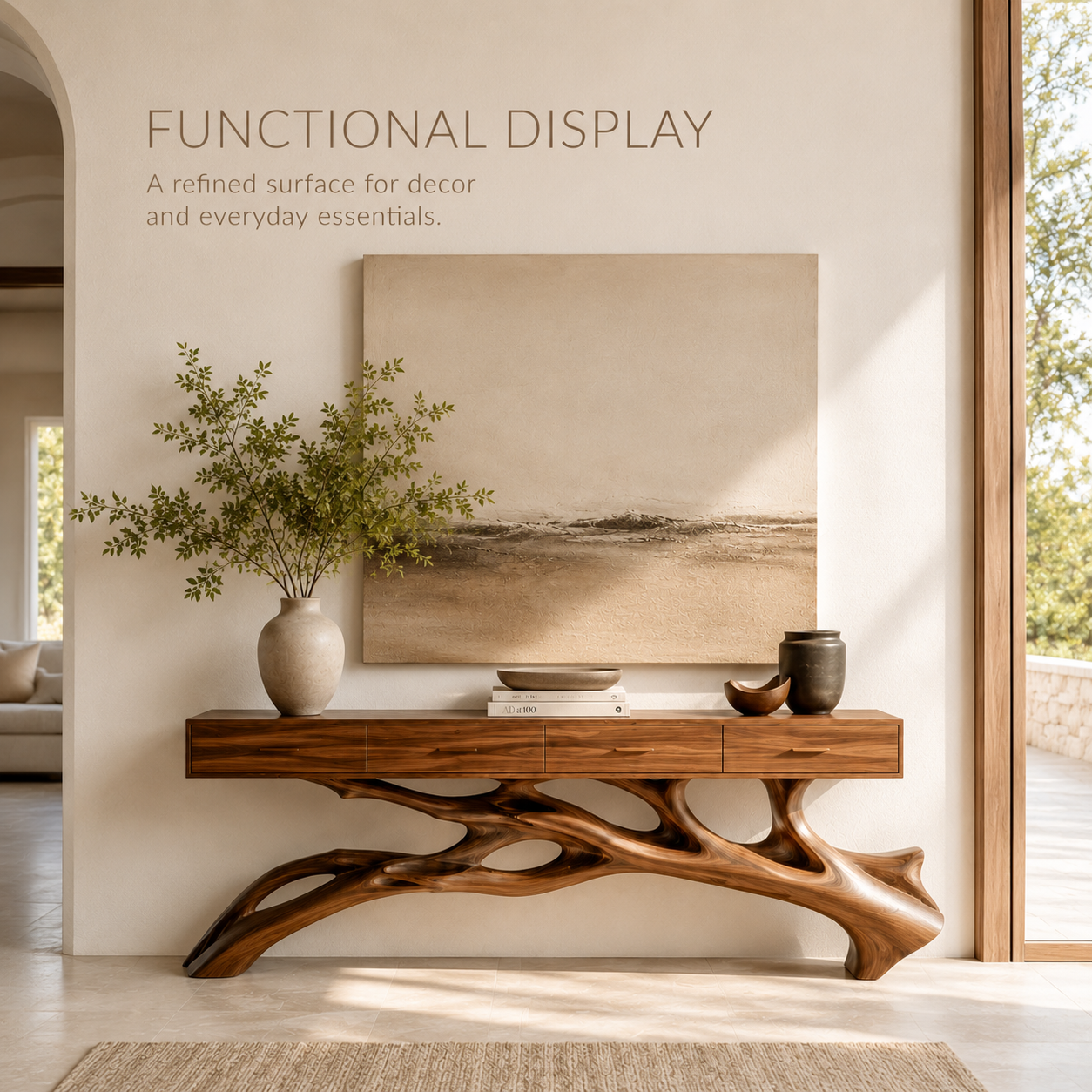 Aurelle Sculptural Console Table - Design 344 - product image 08