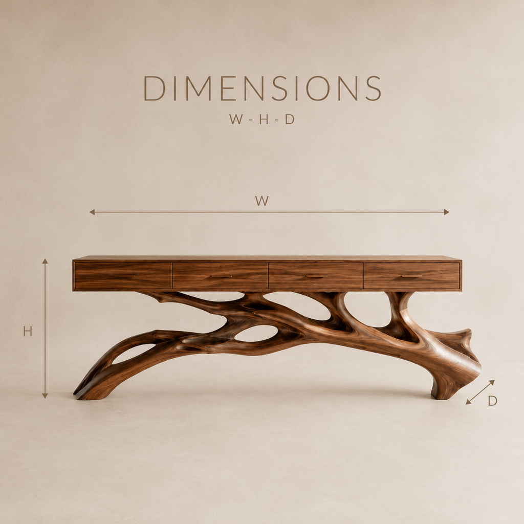 Aurelle Sculptural Console Table - Design 344 - product image 09