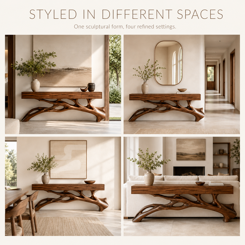 Aurelle Sculptural Console Table - Design 344 - product image 11