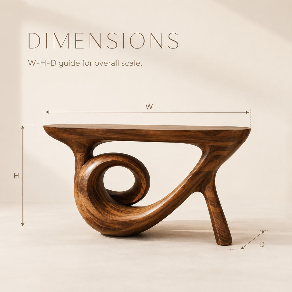 Veyra Soft Curve Console Table - Design 349 - product image 08