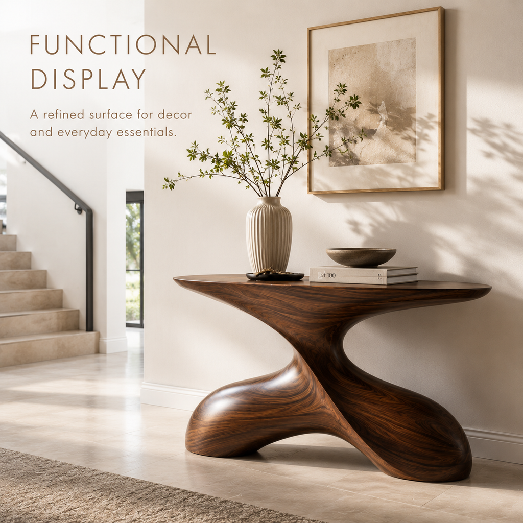 Liora Warm Walnut Console Table - Design 351 - product image 07