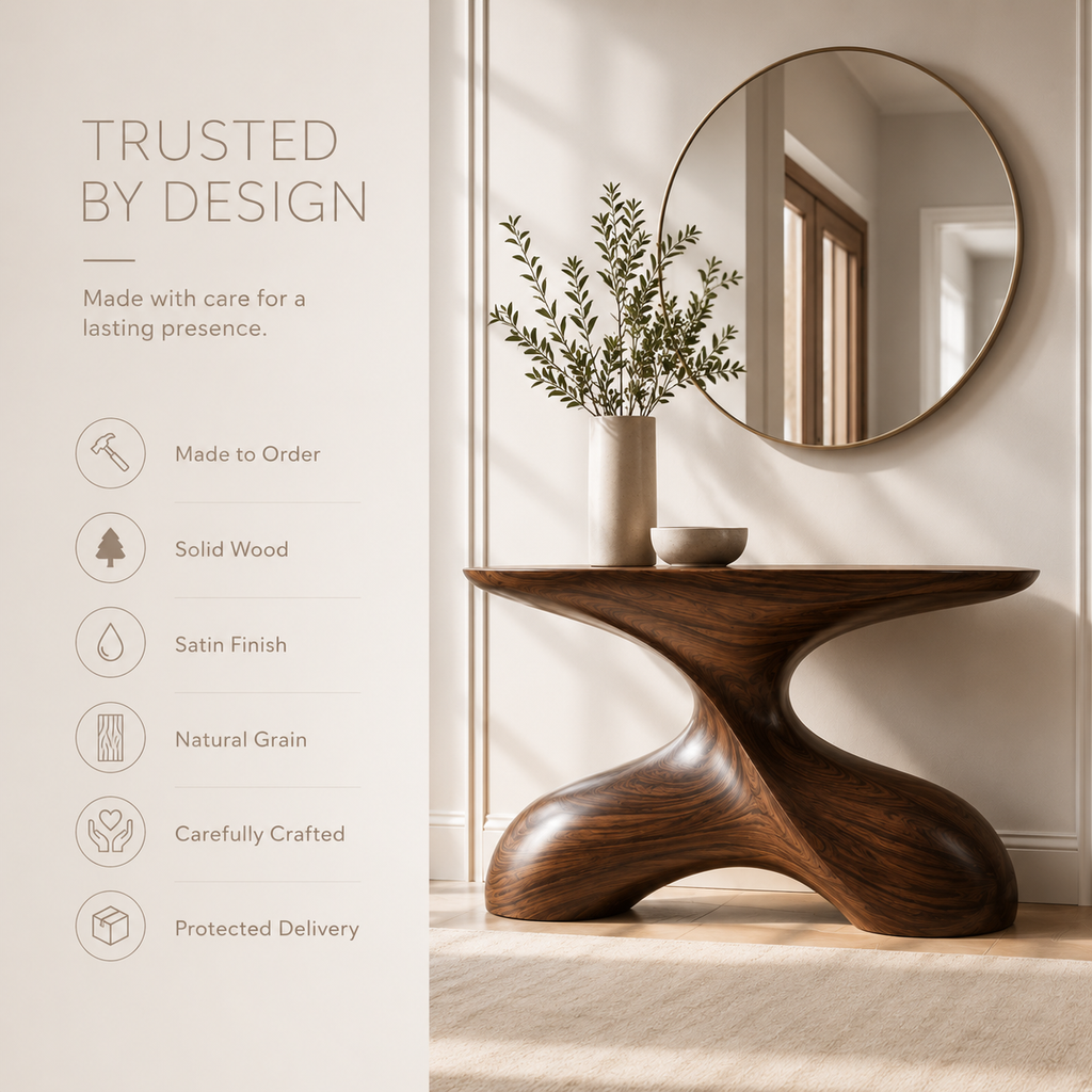 Liora Warm Walnut Console Table - Design 351 - product image 09